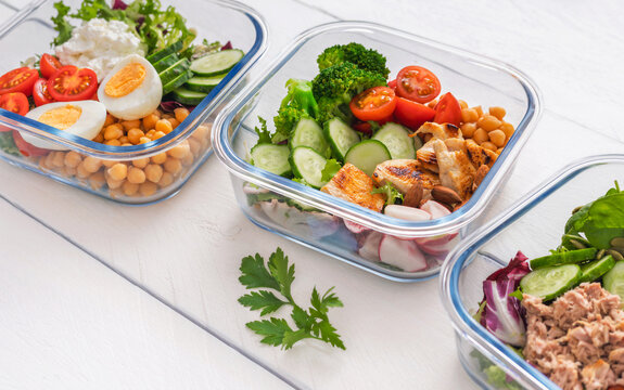 High Protein Fiber Summer Meal Prep Containers