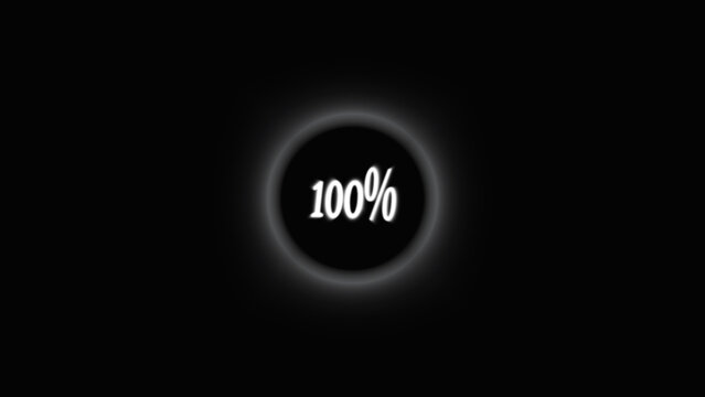 Tech progress indicator features a modern layout. This tech progress indicator represents network data security. Abstract tech progress indicator design.