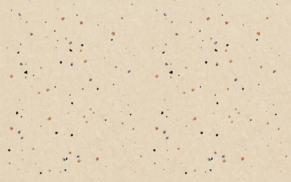 Speckled paper texture with scattered dark and ochre dots a watercolor style background beige grainy grain surface abstract pattern paint splatter