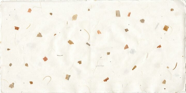 Scattered paper fragments on a textured white background a macro top down photographic composition scraps torn pieces confetti debris fragmented cut