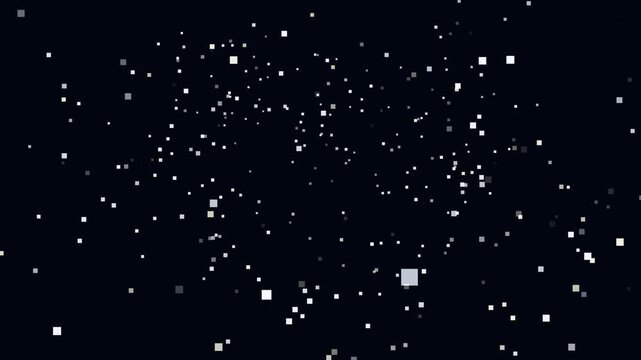 Sparse Stars Twinkling Dark Space Seamless Loop 4K