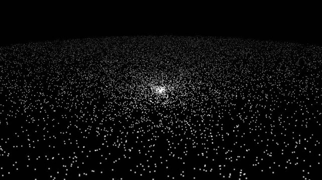 Monochrome Particle Galaxy Black White Seamless Loop 4K