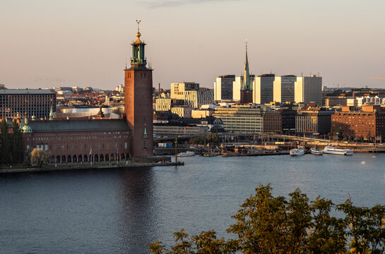 Stockholm Skyline, late afternoon in September