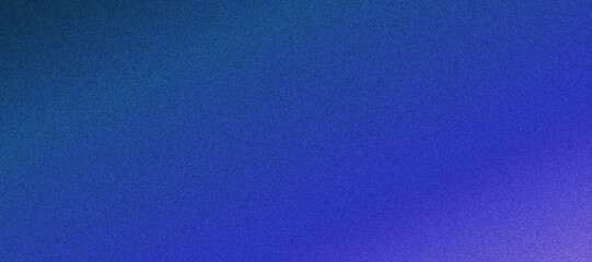 Grainy blue gradient background with retro film noise texture, abstract purple and cobalt color transition, minimalist aesthetic backdrop for digital design and social media