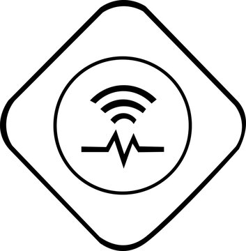Smart health patch wireless medical sensor patient monitor vector icon