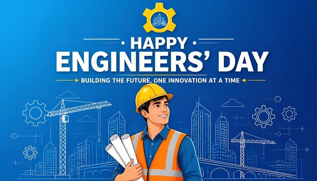 happy engineers day concept