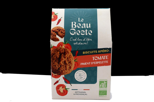 Paquet de biscuits ap&eacute;ritif le beau geste