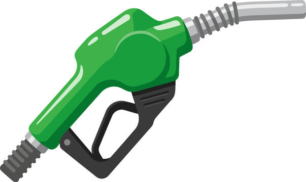 Green fuel nozzle for gas station pump