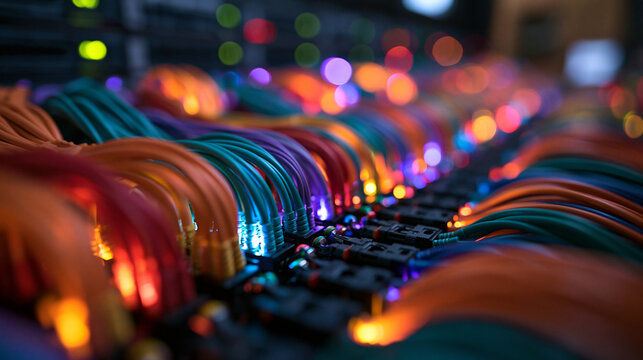 Fiber Optic Cables with Illuminated Light Connections
