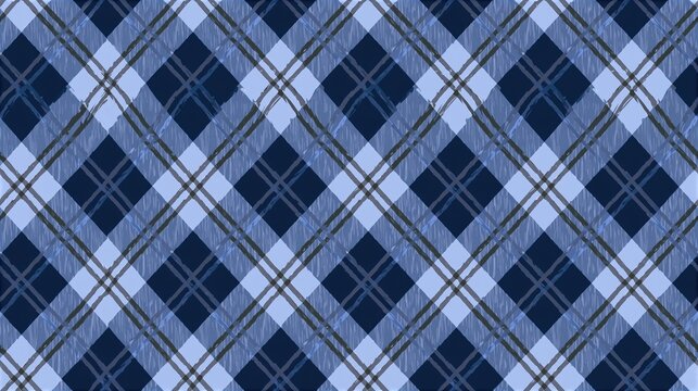 Top Performer Winner Seamless Blue Plaid Tartan Pattern Texture
