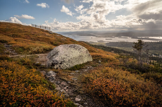 Landscape around Slagn&auml;s, Indian Summer, Lappland, Sweden