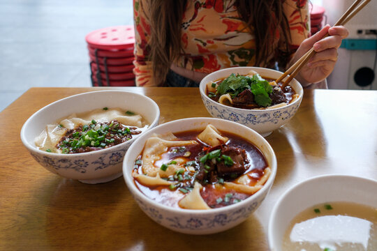 Traditional Chinese meal shared at the table