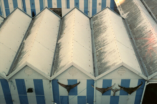 Striped Fishing Hut Roofs