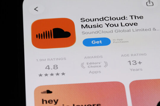 Shanghai,China-July 30th 2026: SoundCloud app icon and brand logo