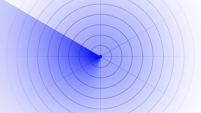 Rotating radar screen animation, digital sonar scanner interface, futuristic scanning background, for technology and, military concepts