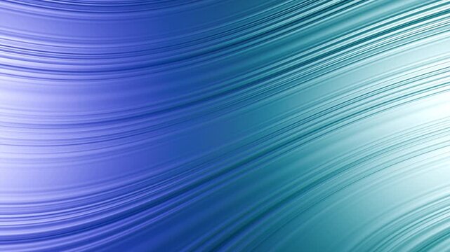 Abstract wavy stripe background transitioning from blue to teal, smooth flowing lines looping seamlessly for ten seconds, fitting for both calm and bold design contexts.