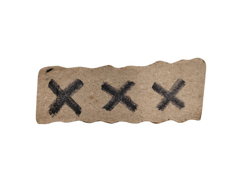 Ancient stone tablet with three crossed circle symbols