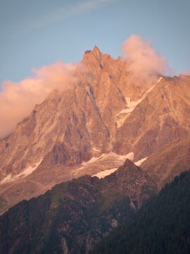 sunset in the mountains