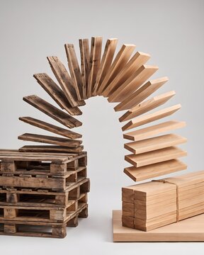Transforming Pallets into Wood Roof Shingles.