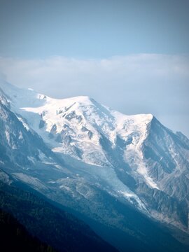 mountain landscape with blue sky