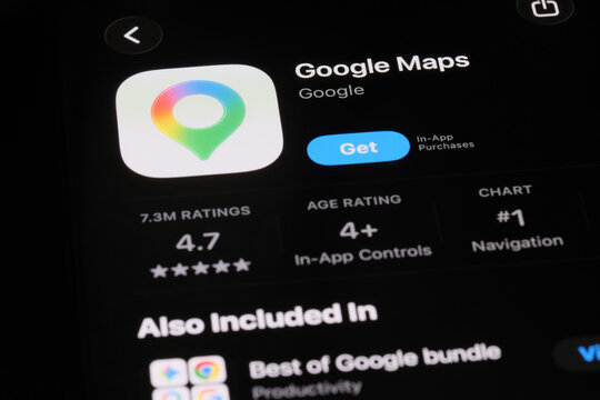 Shanghai,China-July 31st 2026: Google Maps app icon and brand logo