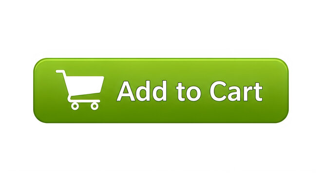Add to cart button with shopping bag icon on orange background