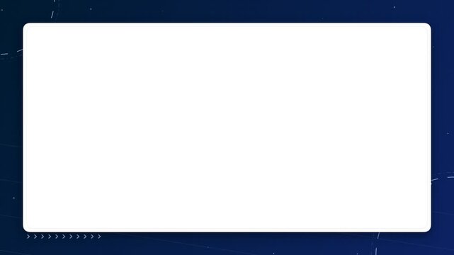 Minimalist rectangular frame for video overlay