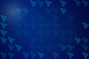 Fototapeta premium Geometric blue triangle pattern on dark background