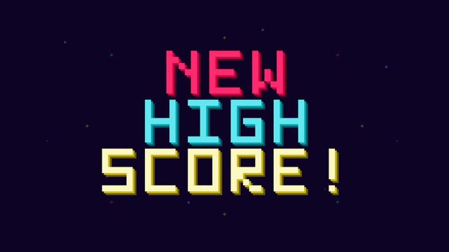 New High Score Arcade Style Video Clip.