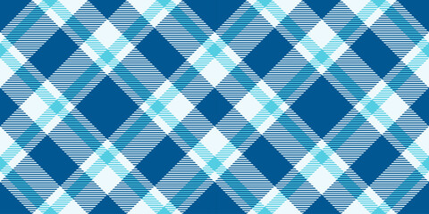 Obraz premium Open background vector tartan, curtain texture seamless pattern. Table cloth textile plaid check fabric in cyan and alice blue colors.