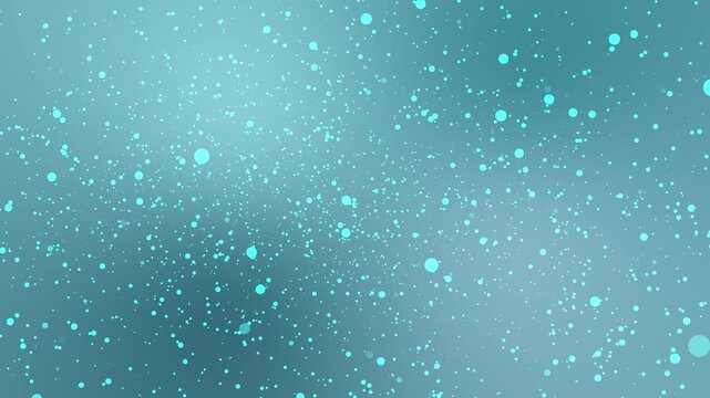A delicate blue background with shimmering, luminous, floating particles. The animation creates a sense of airiness, purity, and tranquility thanks to the soft gradient and scattered glowing dots. Sui