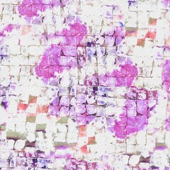 Naklejka premium Hand Painted Mosaic Texture Background