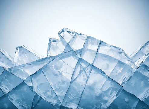 Fractured Ice Pattern with Sharp Edges.