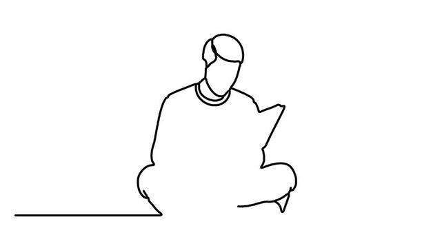 Minimalist black line drawing of a simple hand gesture indicating a small amount or pinch on a plain background