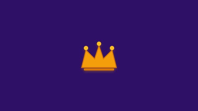 Floating Crown 4K Motion Graphic Abstract Background