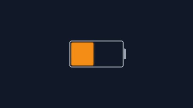 Dynamic Battery Charge Animation 4K Abstract Background