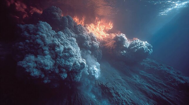 Deep-sea volcanic eruptions create chemical-rich plumes sustaining unique ecosystems, revealing Earth??A?A?s geological activity??A?A?s role in life evolution globally