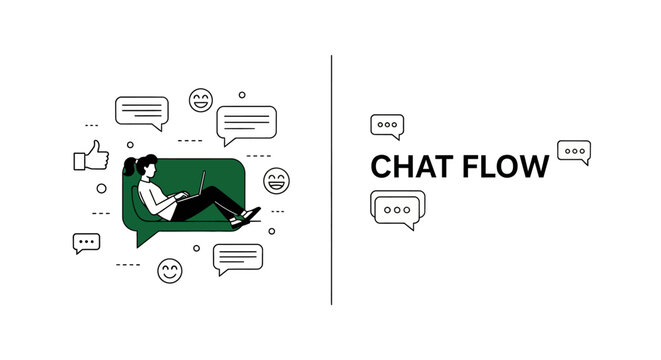 A UI UX chat app for web and net mob talk link site tech icon
