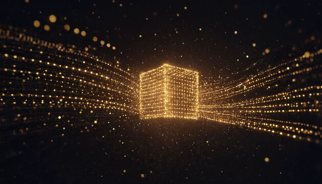 Quantum Cryptography Data Cube Floating in Light Streams