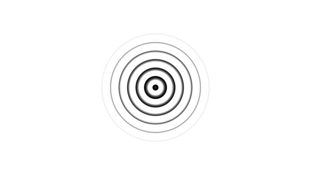 radio waves seamless animation background video footage sound wave signal, radar, and artificial intelligent audio wave