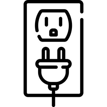Electrical wall socket and power connection