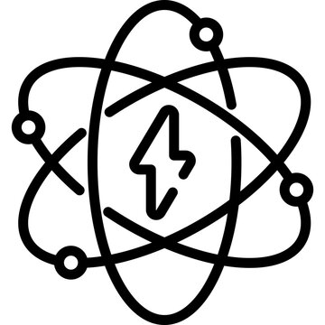 Atomic energy and nuclear power concept