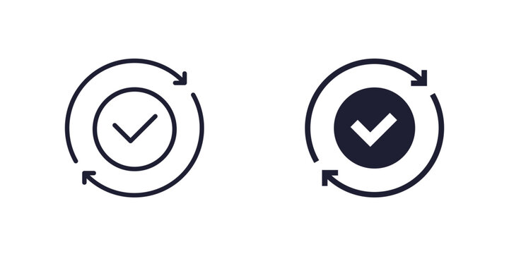convert icon with arrows, line and solid design