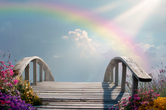 Pet memorial digital background, Way to heaven. Photography background for sympathy pet loss, All Dog cat go to heaven wallpaper.