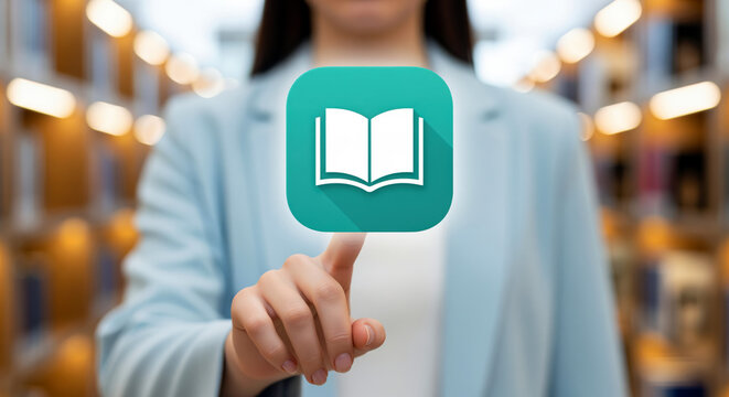 Reading book icon where open pages spread like wings, literacy emblem of daily chapters and book club evenings, library visits and study joy for learning habit stories and school reading publications
