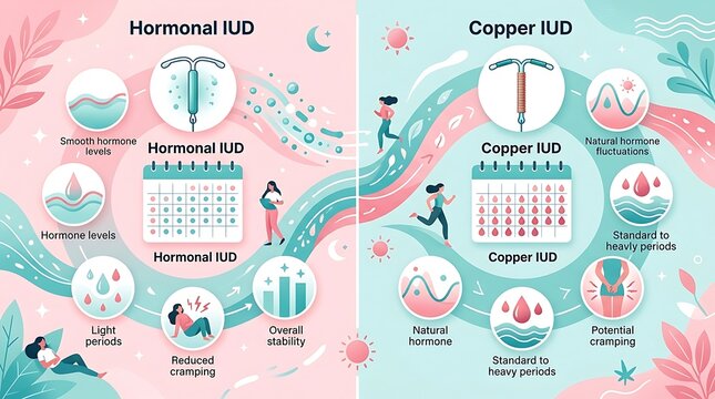 Comparison of hormonal and copper intrauterine devices effects