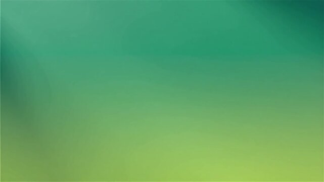 Abstract green gradient background with soft light leaks, blurred emerald and lime color transition, smooth organic texture for video overlays