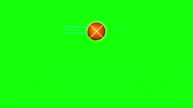 Animated Physics Simulation of a Bouncing Ball with Kinetic Data Overlay