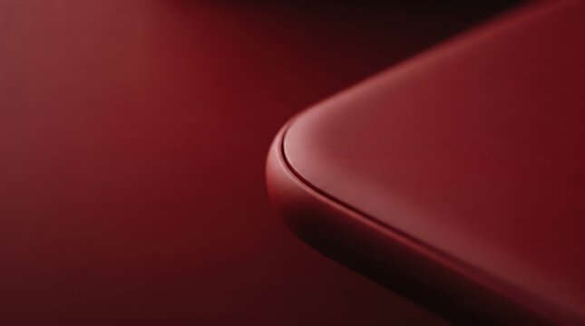Abstract red gradient background with curved corner detail