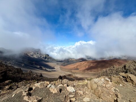 Haleakalā National Park is on the Hawaiian island of Maui.